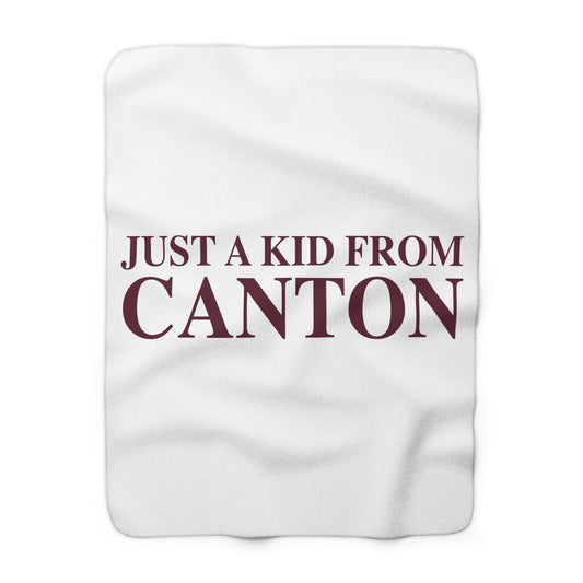 Just a kid from Canton Fleece Blanket