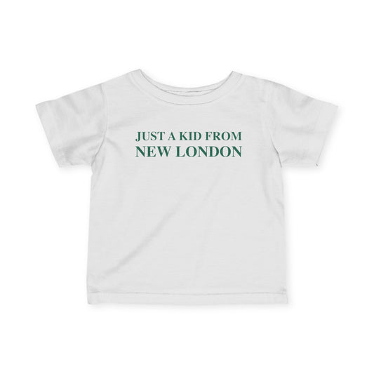 Just a kid from New London Infant Fine Jersey T-Shirt