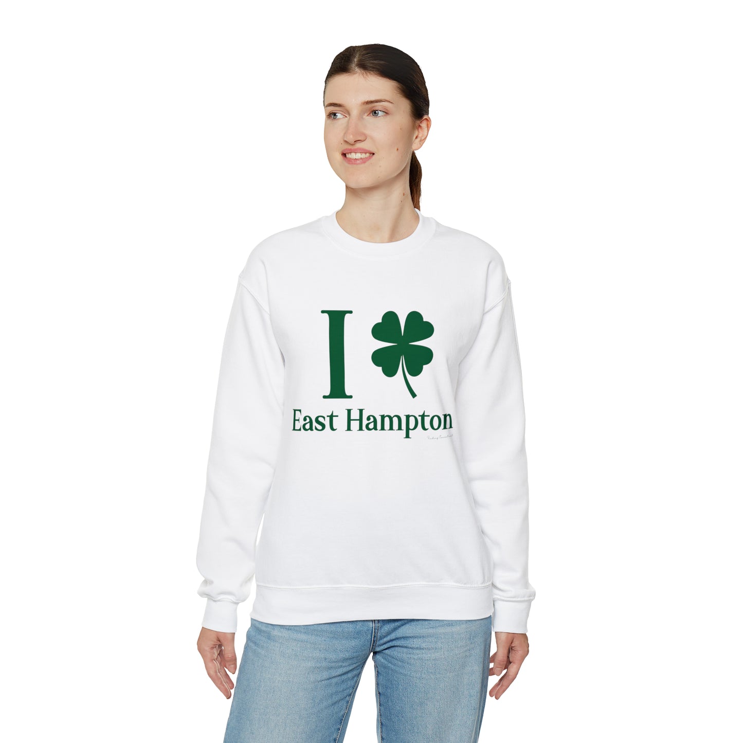 I Clover East Hampton (green) Unisex Heavy Blend™ Crewneck Sweatshirt