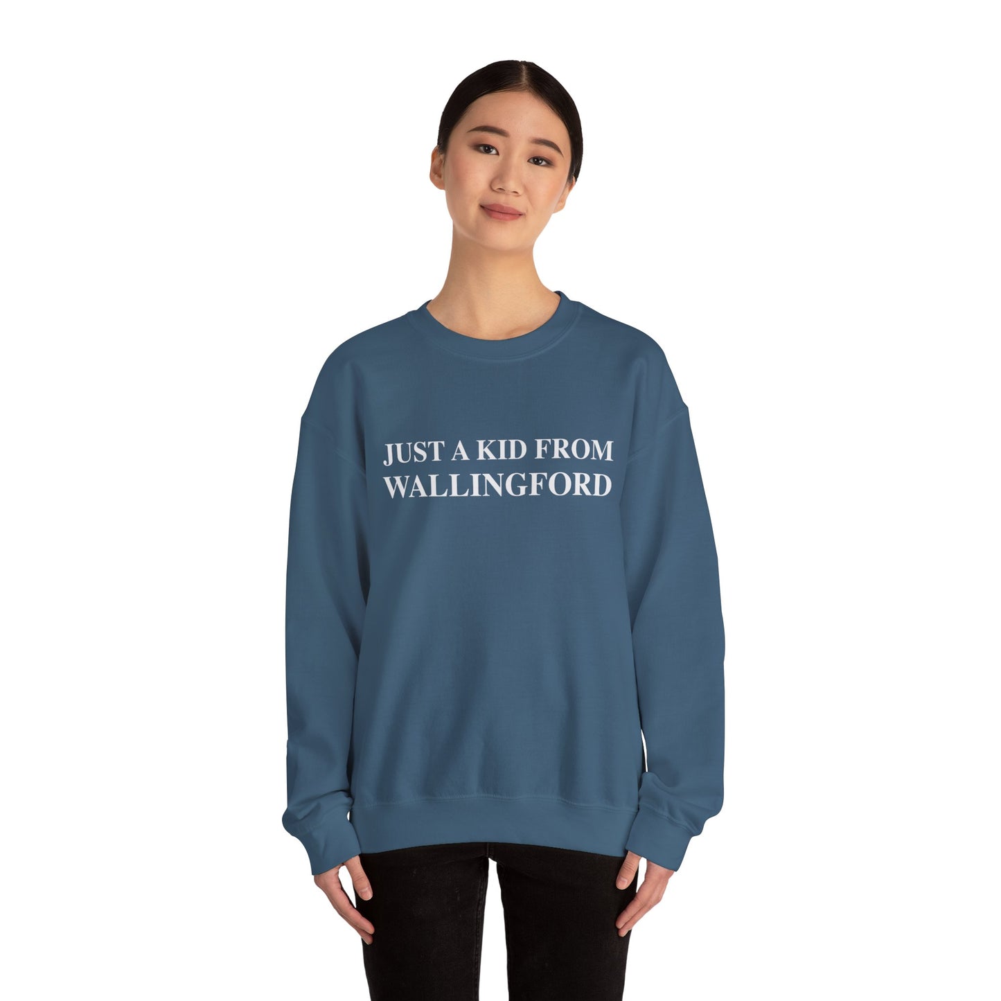 Just a kid from Wallingford Unisex Heavy Blend™ Crewneck Sweatshirt