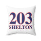 203 Shelton Red White & Blue Spun Polyester Square Pillow