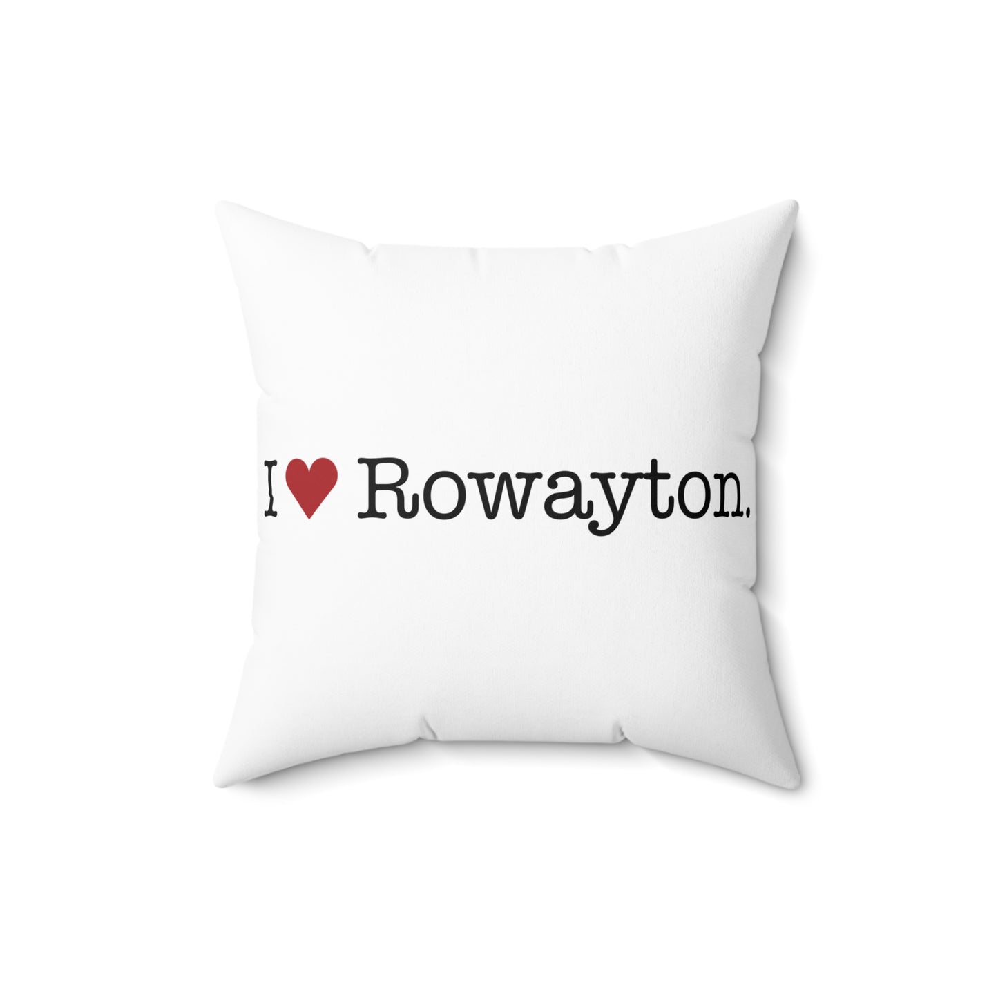 I Heart Rowayton. Spun Polyester Square Pillow
