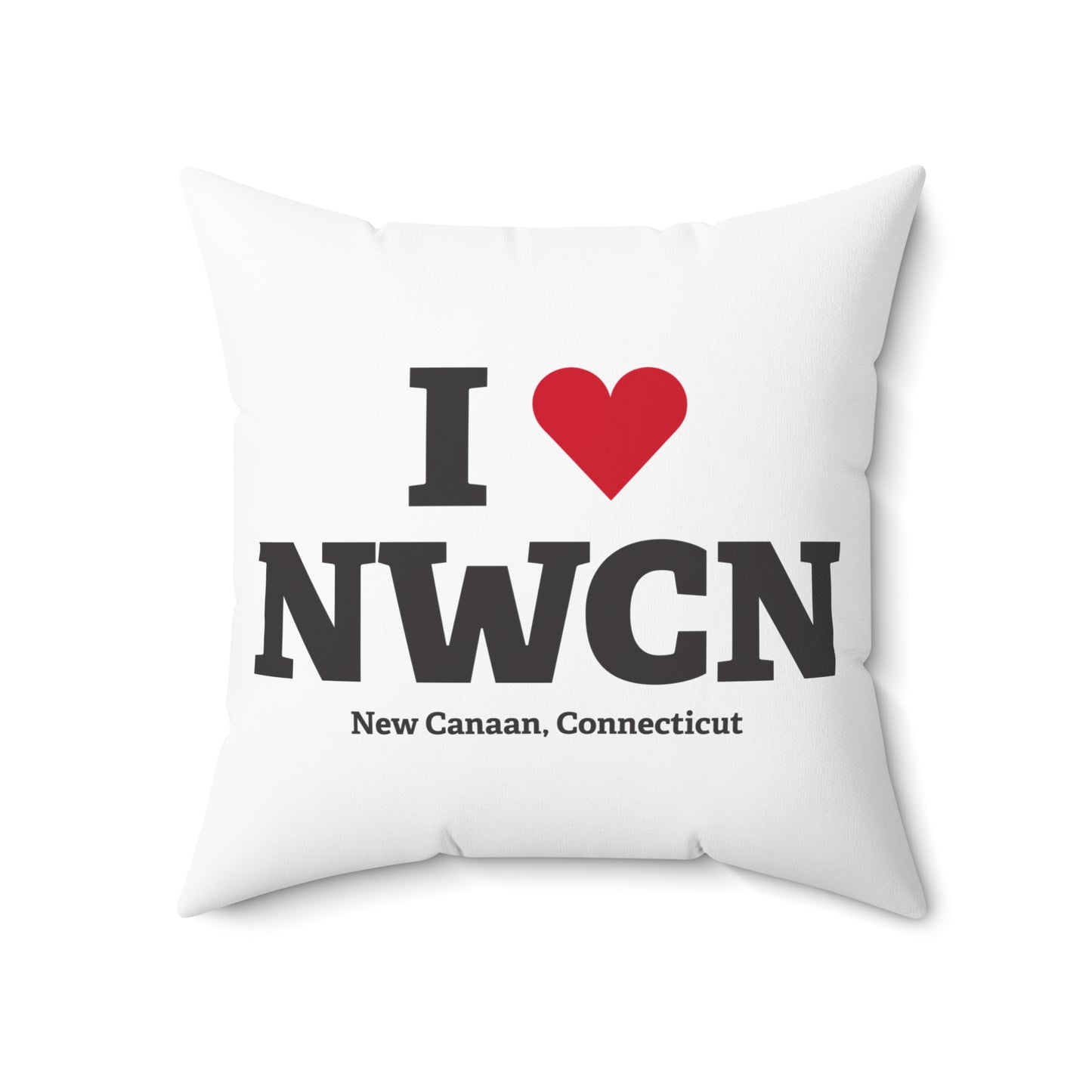 I Heart NWCN Spun Polyester Square Pillow