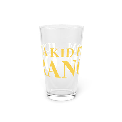 Just a kid from Orange Pint Glass, 16oz