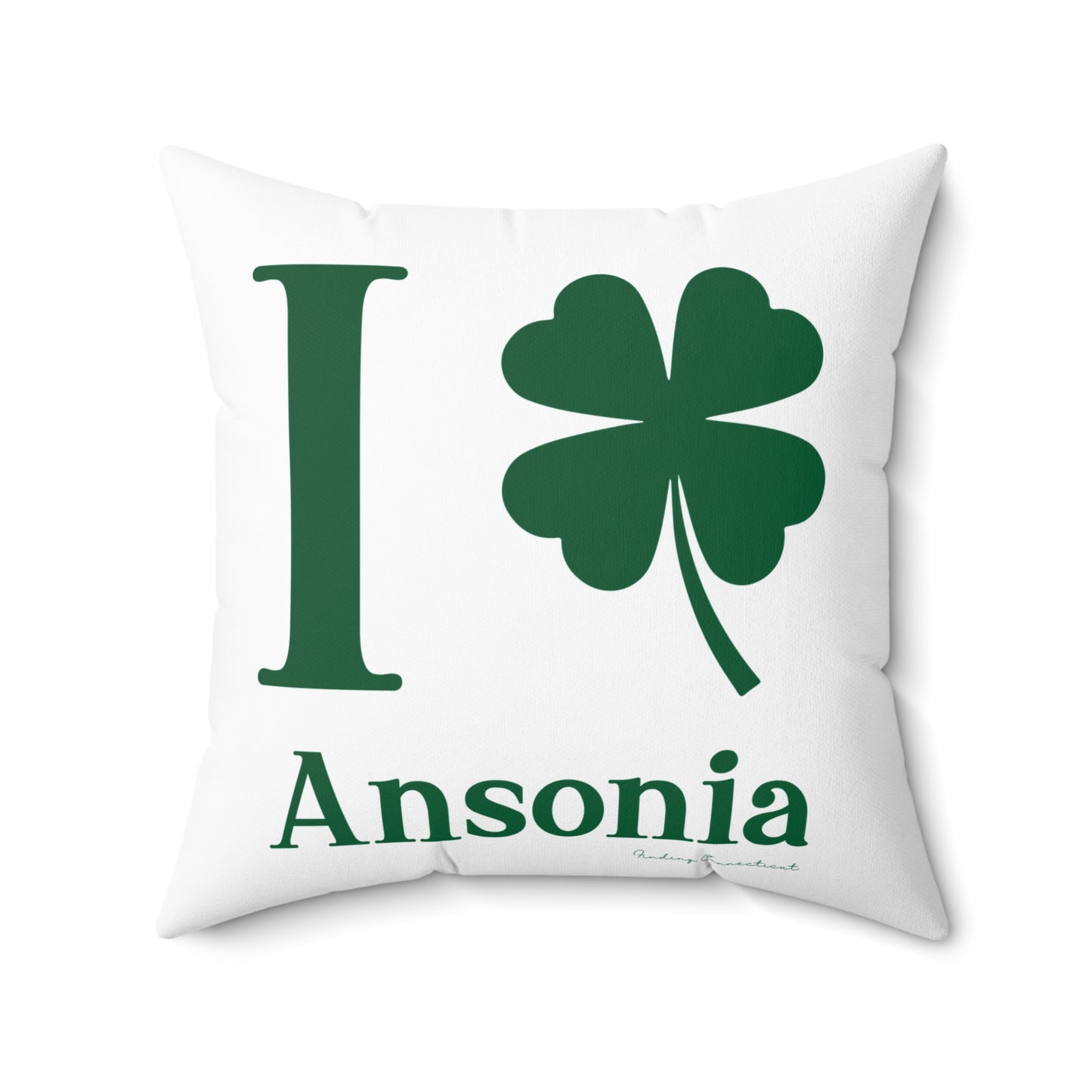 I Clover Ansonia Spun Polyester Square Pillow