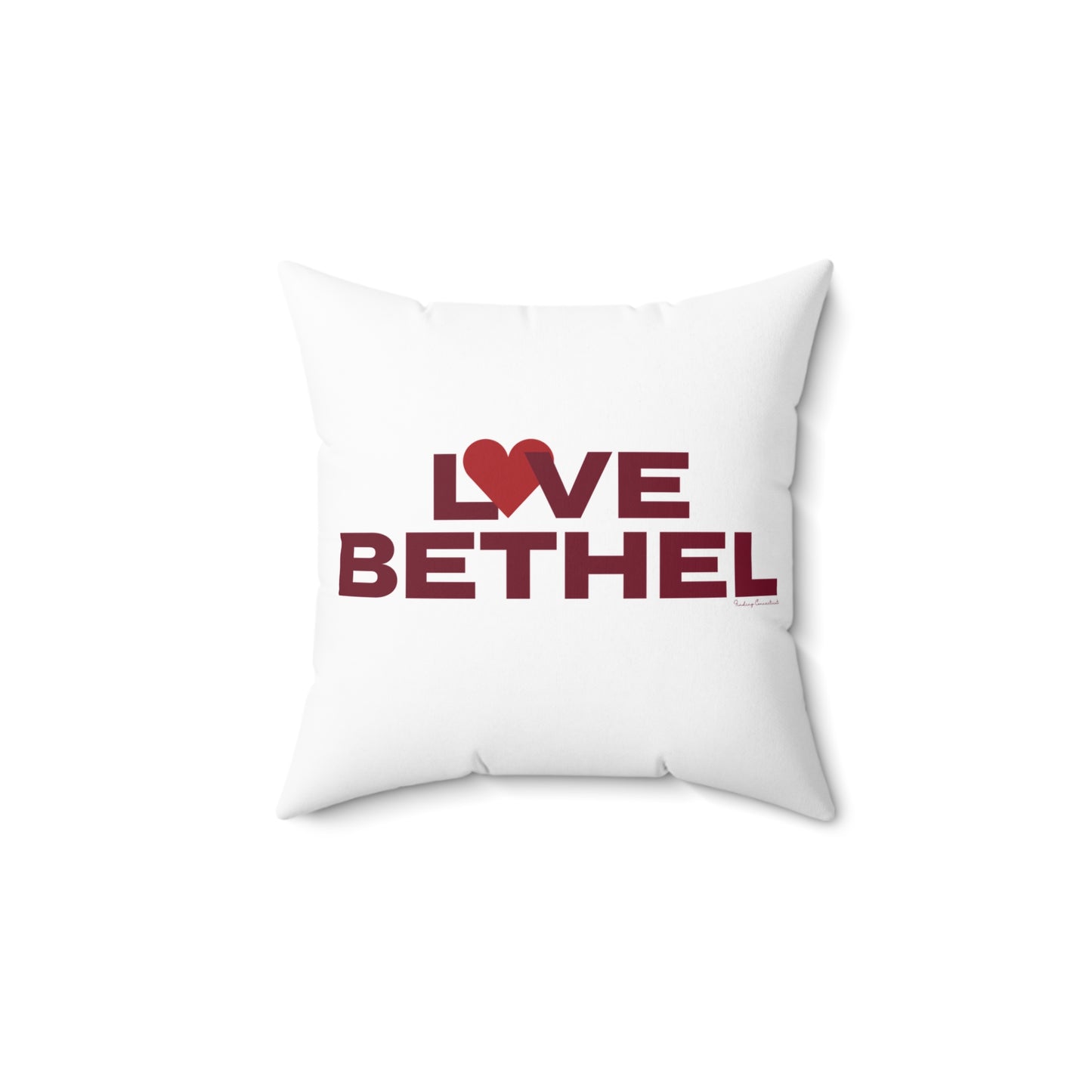 Love Bethel Spun Polyester Square Pillow
