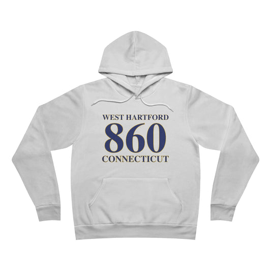 West Hartford 860 Connecticut Unisex Sponge Fleece Pullover Hoodie