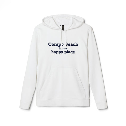 Compo Beach Is My Happy Place adidas Unisex Fleece Hoodie Sweatshirt