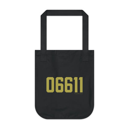 06611 Trumbull Connecticut Zip Code Organic Canvas Tote Bag