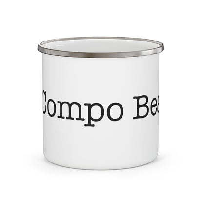 I Heart Compo Beach. Enamel Camping Mug