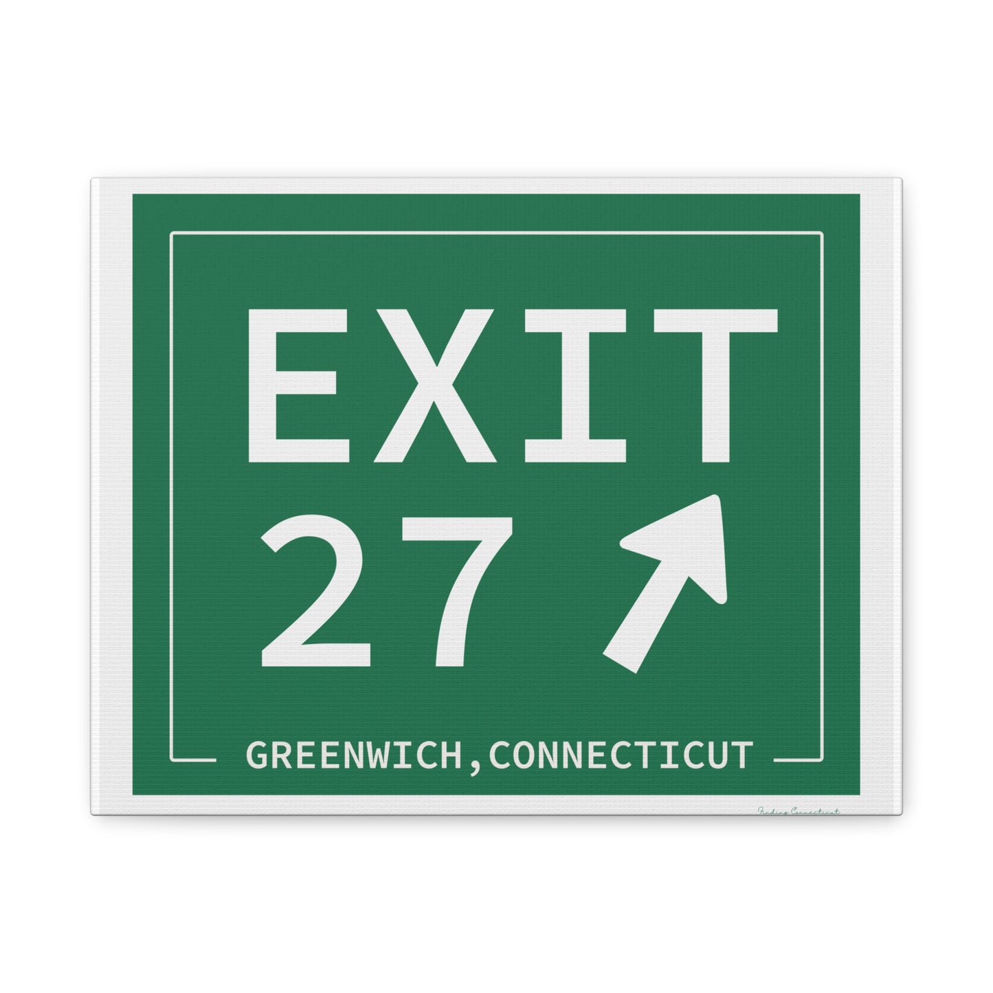 Vintage Exit 29 Merritt Parkway Sign Matte Canvas, Stretched, 1.25"