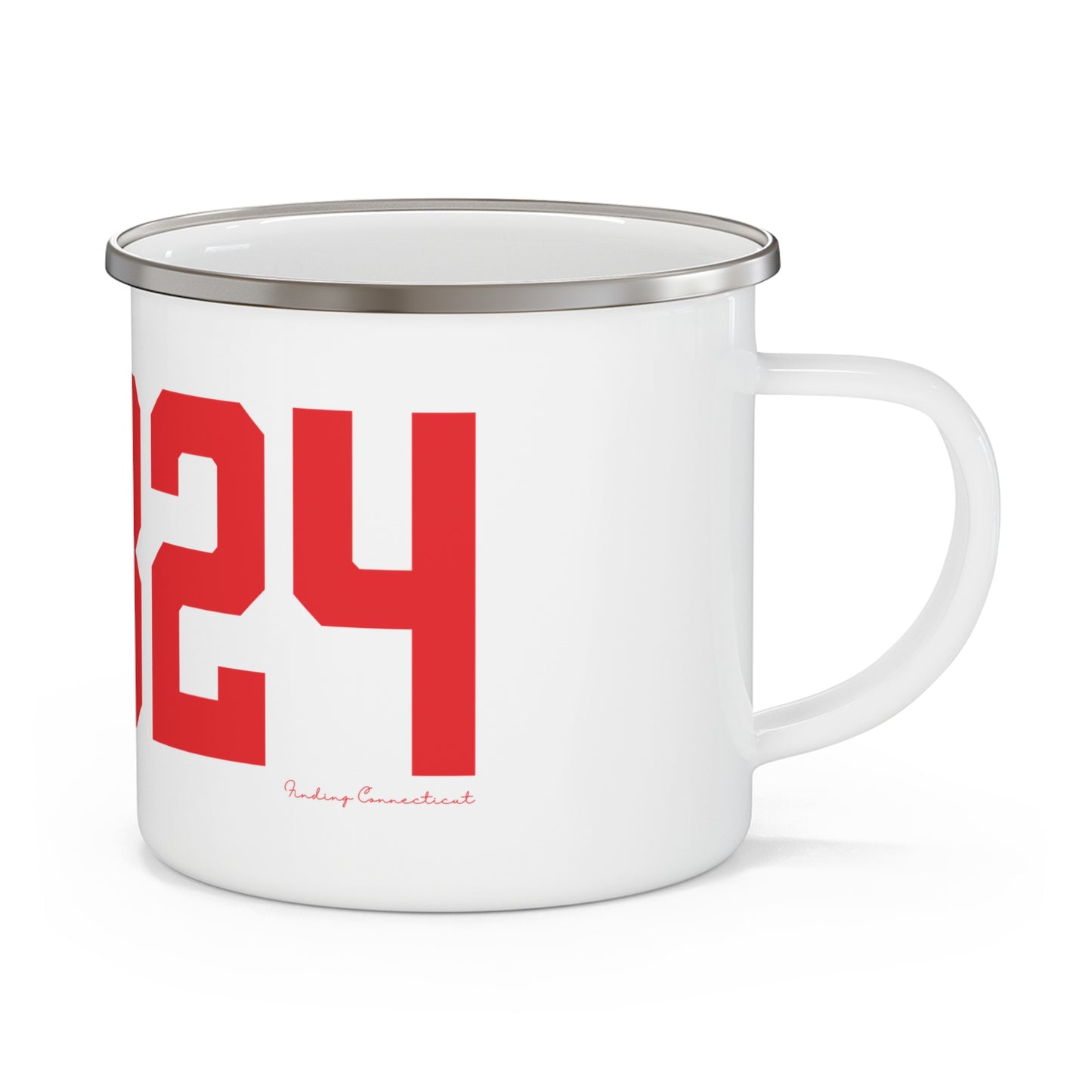 06824 Fairfield Connecticut Zip Code Enamel Camping Mug