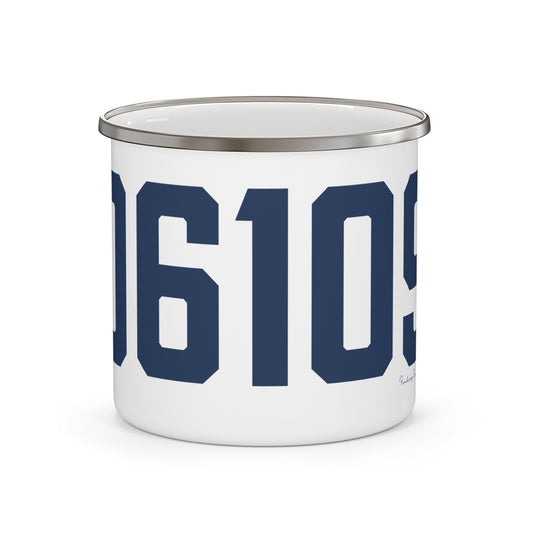 06109 Wethersfield Connecticut Zip Code  Enamel Camping Mug
