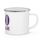860 Bozrah Red, White & Blue Enamel Camping Mug