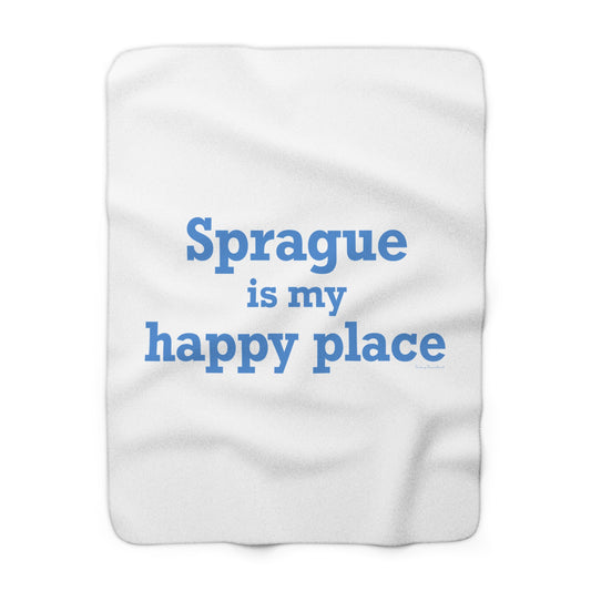Sprague is My Happy Place Fleece Blanket