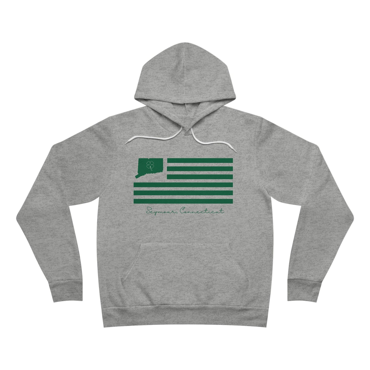 Seymour Connecticut St. Patrick’s Day Flag Unisex Sponge Fleece Pullover Hoodie