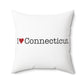 I Heart Connecticut. Spun Polyester Square Pillow