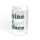Silvermine is My Happy Place Sipper Glass, 16oz