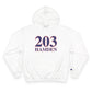 203 Hamden Red White and Blue Champion Hoodie