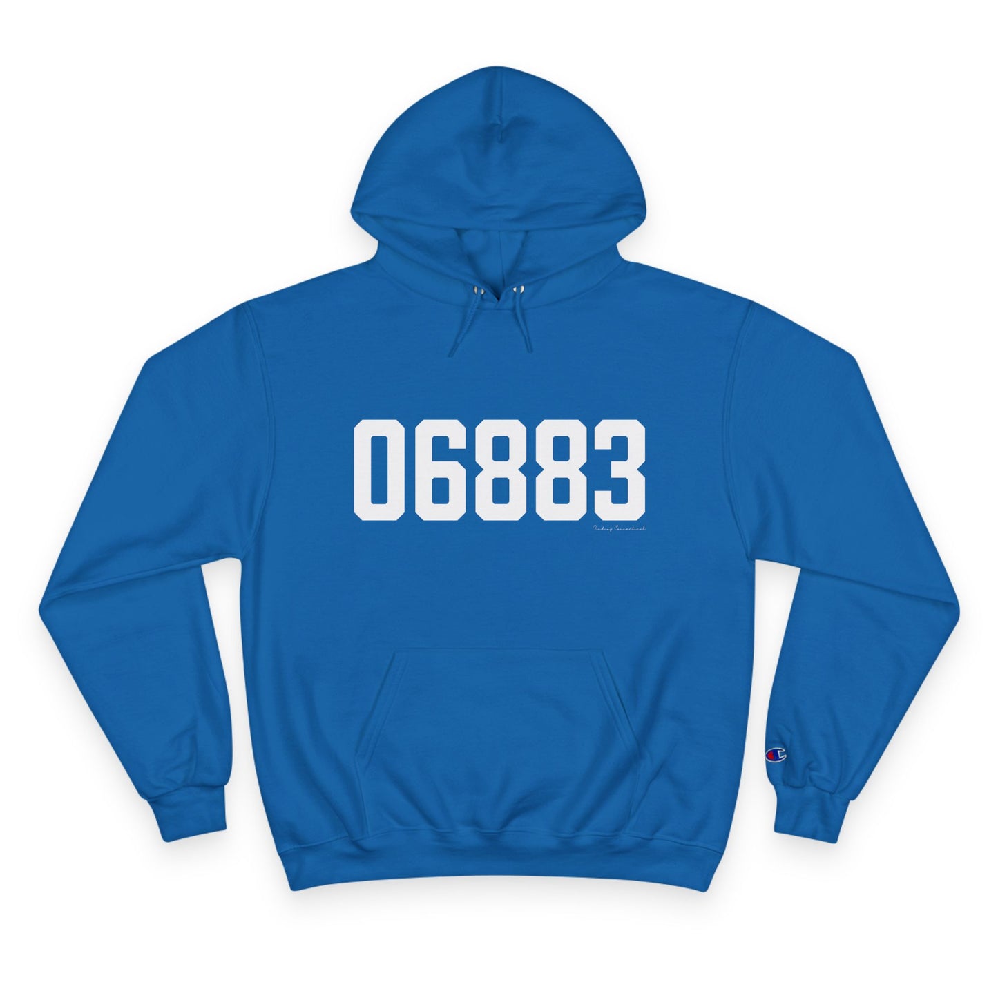 06883 Weston CT Zip Code Champion Hoodie Sweatshirt