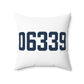 06339 Ledyard Connecticut Zip Code Spun Polyester Square Pillow