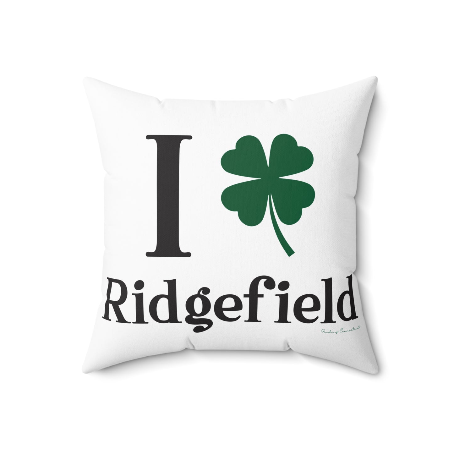 I Clover Ridgefield  Spun Polyester Square Pillow
