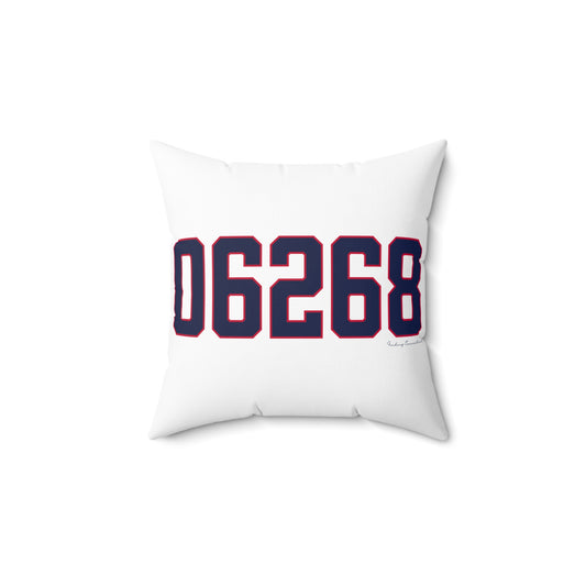 06268 Storrs Connecticut Zip Code Spun Polyester Square Pillow