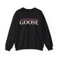 Just a kid listening to Goose - Peach & Pink Unisex Heavy Blend™ Crewneck Sweatshirt