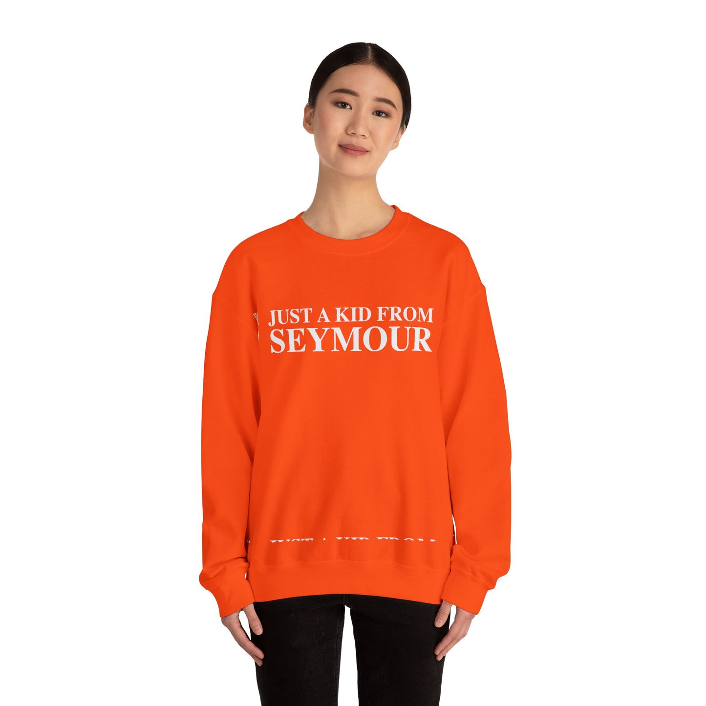 Just a kid from Seymour Unisex Heavy Blend™ Crewneck Sweatshirt