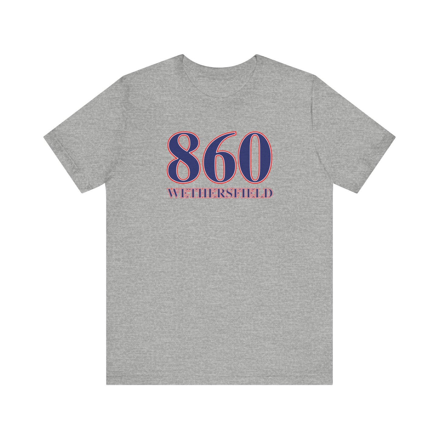 860 Wethersfield Red White & Blue Unisex Jersey Short Sleeve T-Shirt