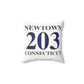 Newtown 203 Connecticut Spun Polyester Square Pillow