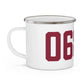 06870 - Greenwich Connecticut Zip Code Enamel Camping Mug