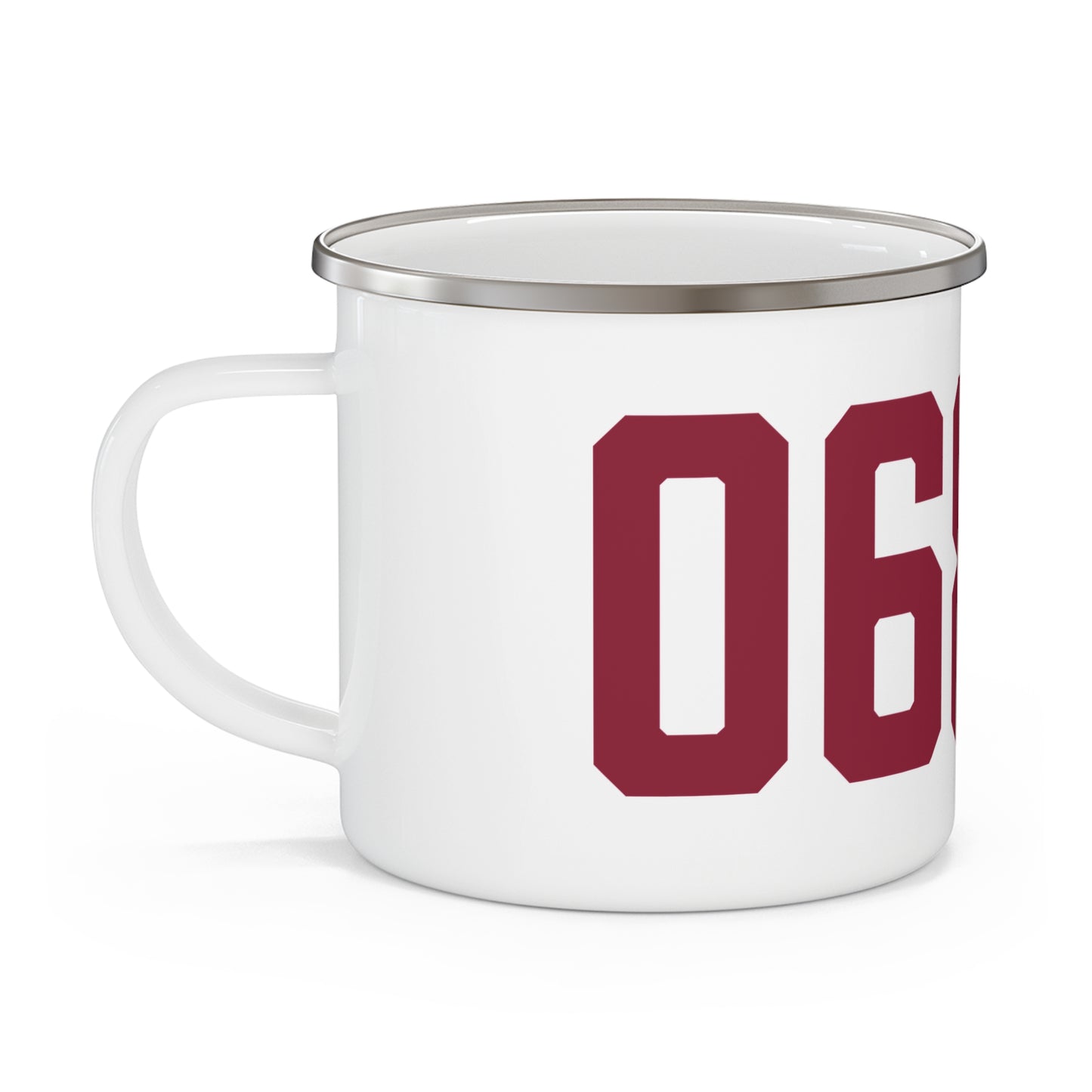 06870 - Greenwich Connecticut Zip Code Enamel Camping Mug