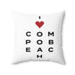 Compo Beach Vision Spun Polyester Square Pillow