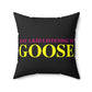 Just a kid listening to Goose - Yellow & Pink Polyester Square Pillow