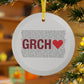 Greenwich Love Glass Ornaments