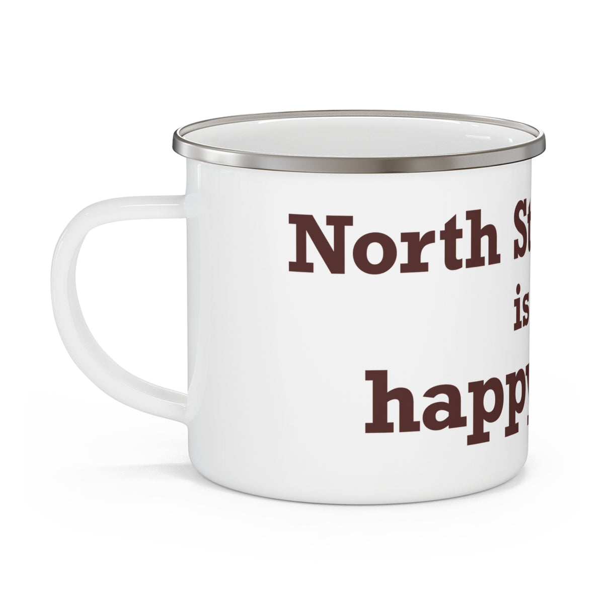 North Stonington is My Happy Place Camping Mug