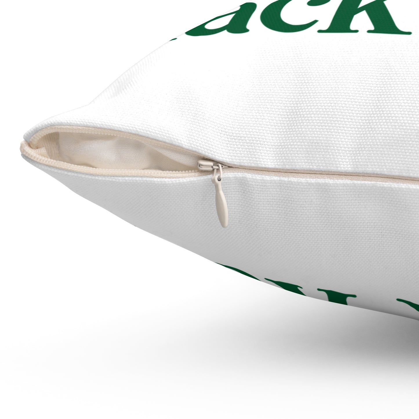 I Clover Black Rock Spun Polyester Square Pillow