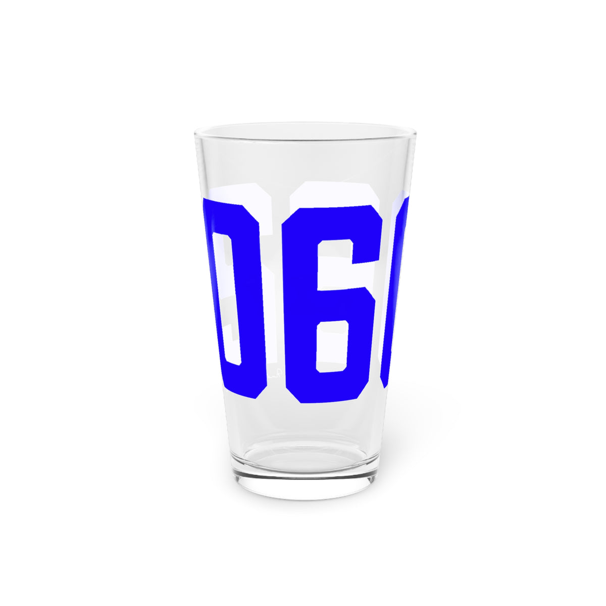 06062 Plainville Connecticut Zip Code Pint Glass, 16oz