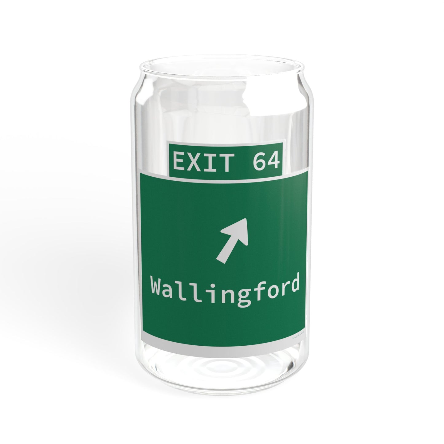 Vintage WCP Exit 64 Sign Sipper Glass, 16oz