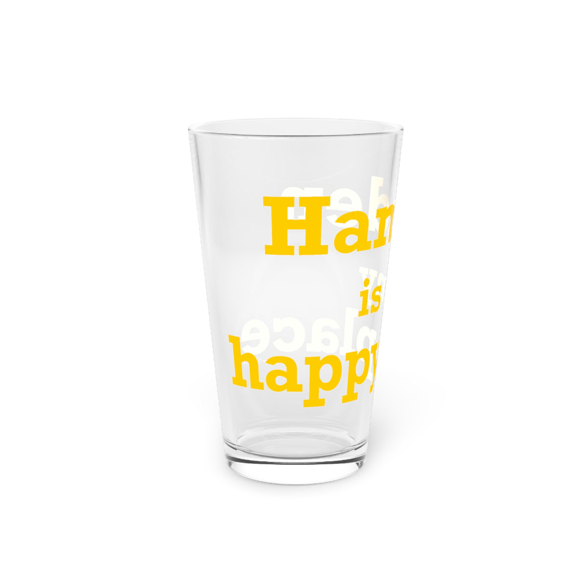 Hamden is My Happy Place Pint Glass, 16oz