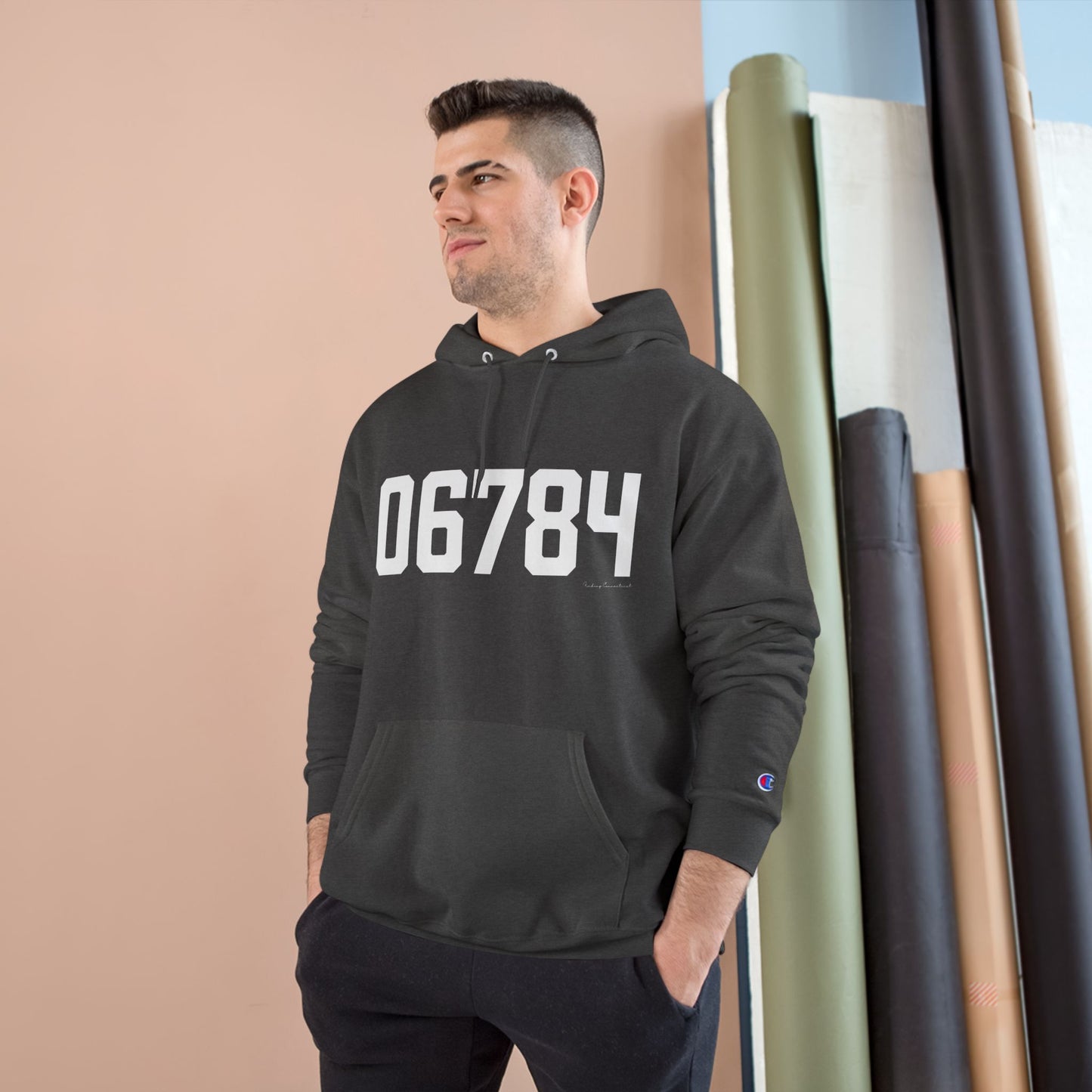 06784 Sherman CT Zip Code Champion Hoodie Sweatshirt