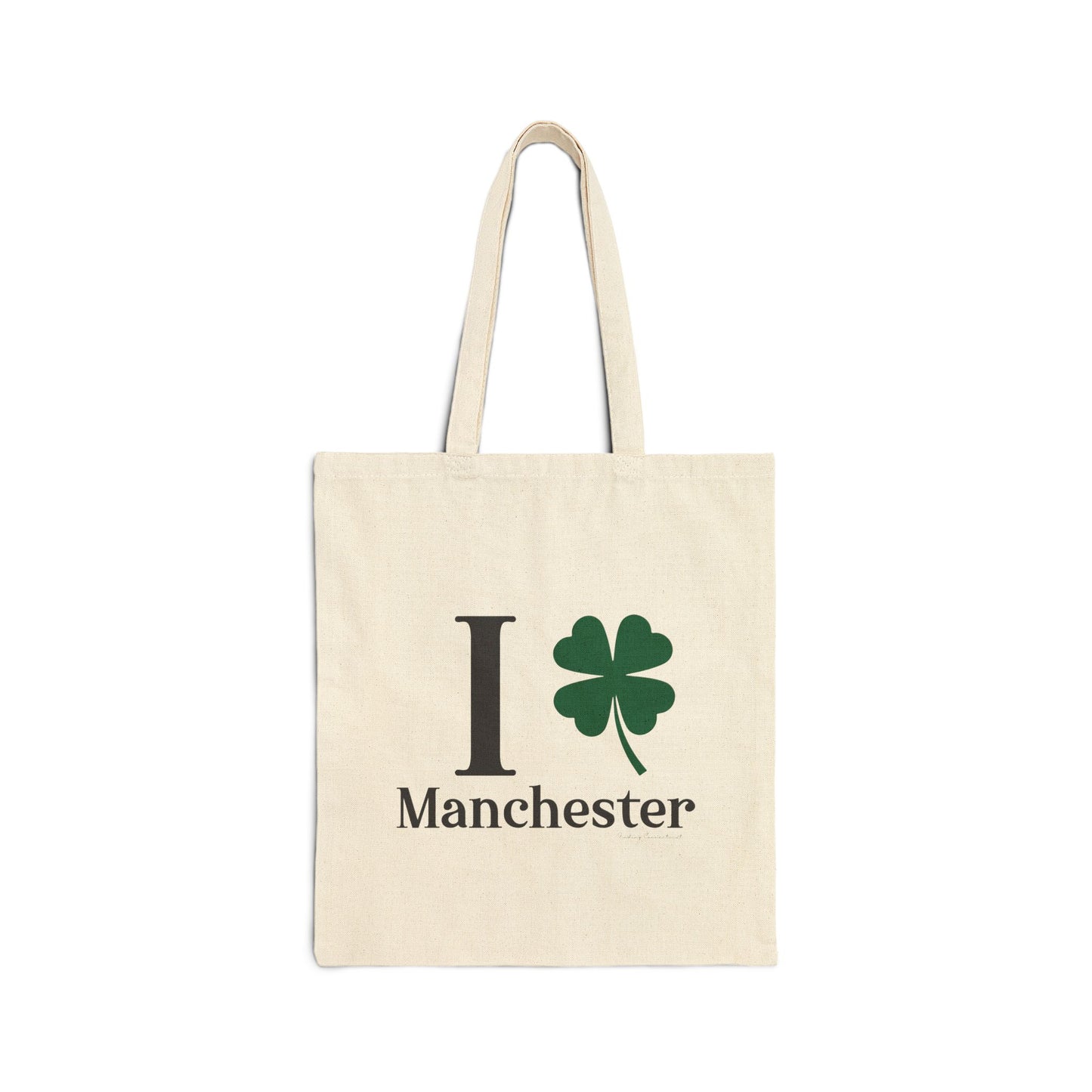 I Clover Manchester Cotton Canvas Tote Bag