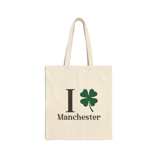 I Clover Manchester Cotton Canvas Tote Bag
