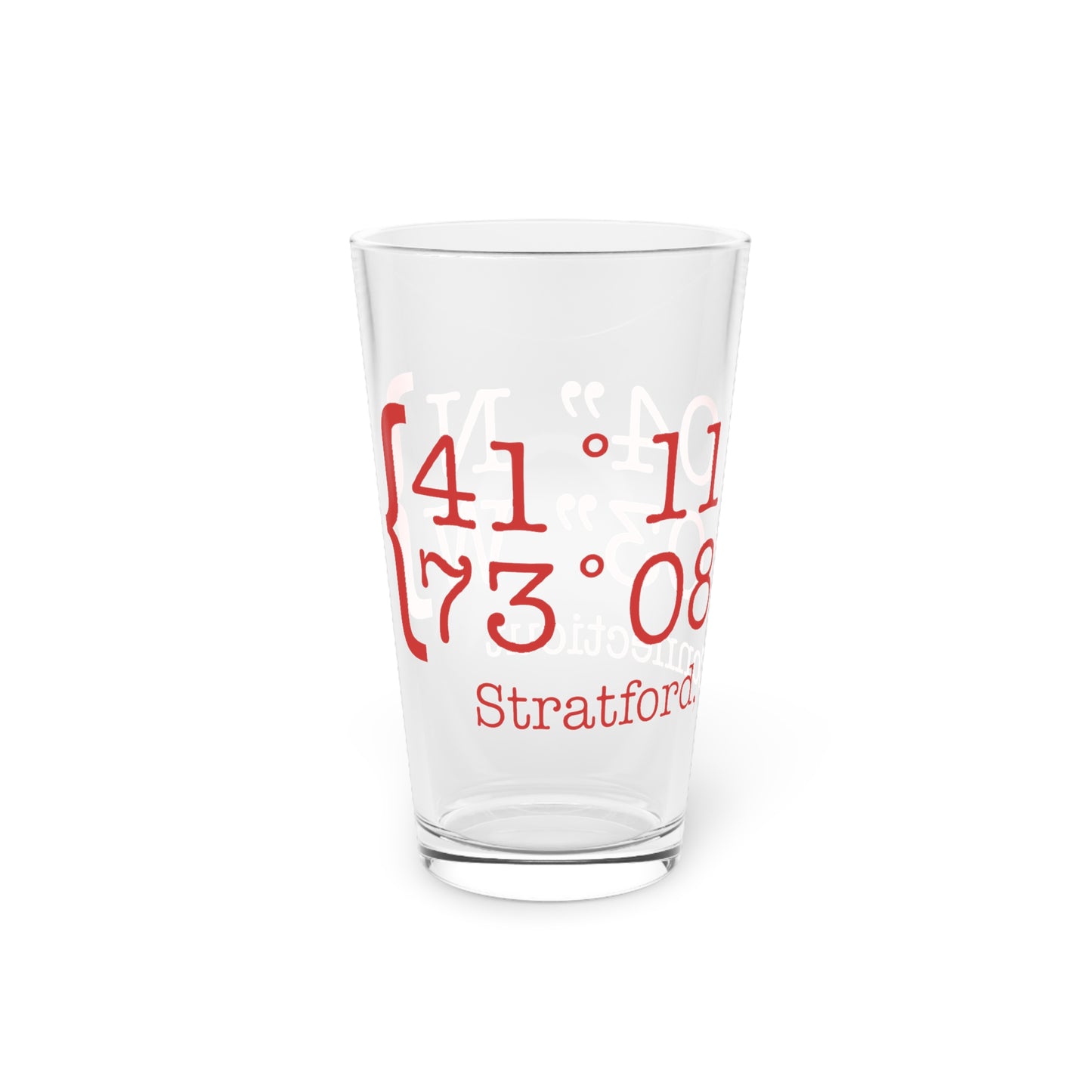 Stratford Coordinates Pint Glass, 16oz
