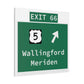 Vintage WCP Exit 66 Sign Matte Canvas, Stretched, 1.25"
