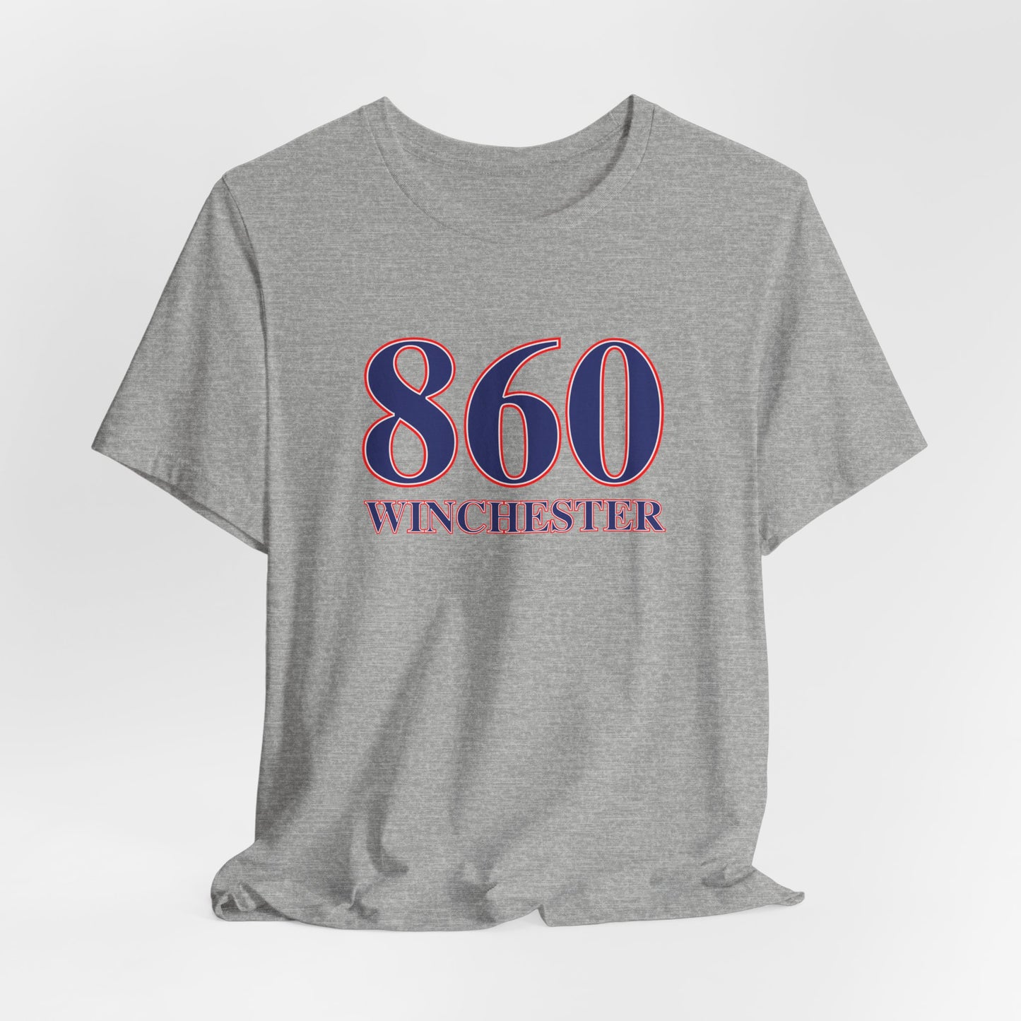 860 Wnchester Red White & Blue Unisex Jersey Short Sleeve T-Shirt