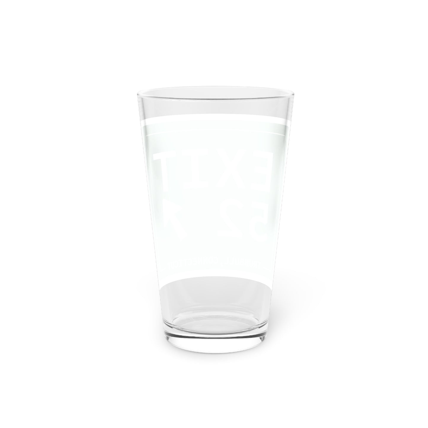 Vintage Exit 52  Merritt Parkway Sign Pint Glass, 16oz