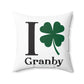 I Clover Granby Spun Polyester Square Pillow