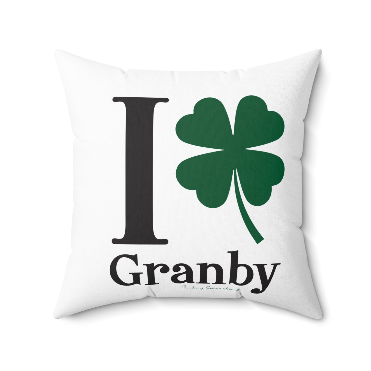 I Clover Granby Spun Polyester Square Pillow